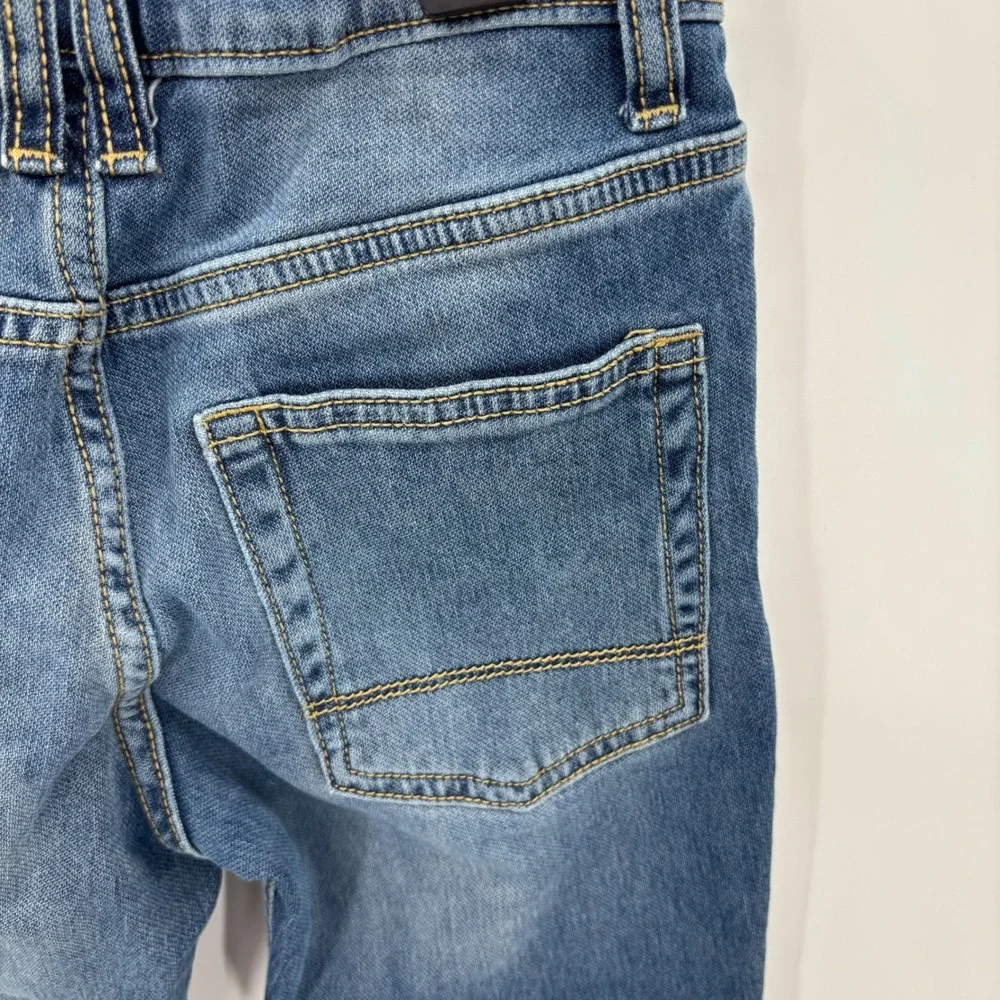 Cat & Jack Jeans Kids Size 10 Blue Stretch Medium Wash Denim Pants School Basic